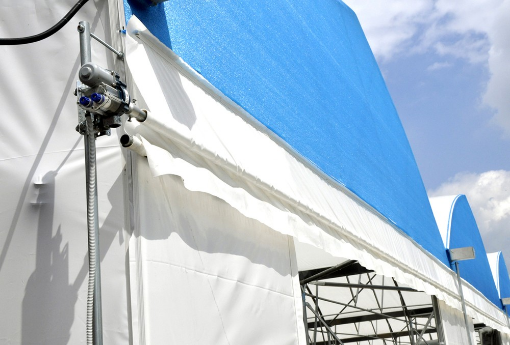 Poza cu Macara electrica - pentru ventilarea laterala a solarului GEO