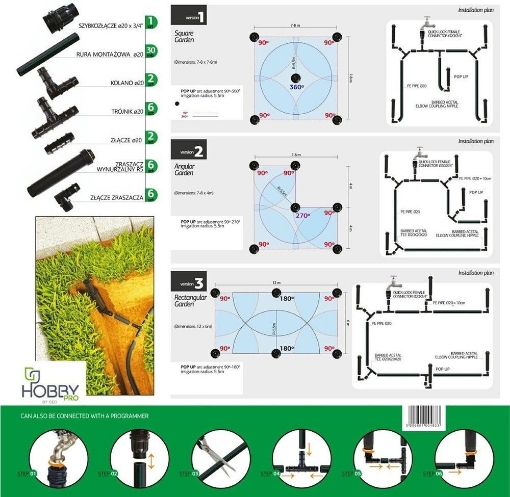 Poza cu Kit irigare gazon, maximum 70 mp